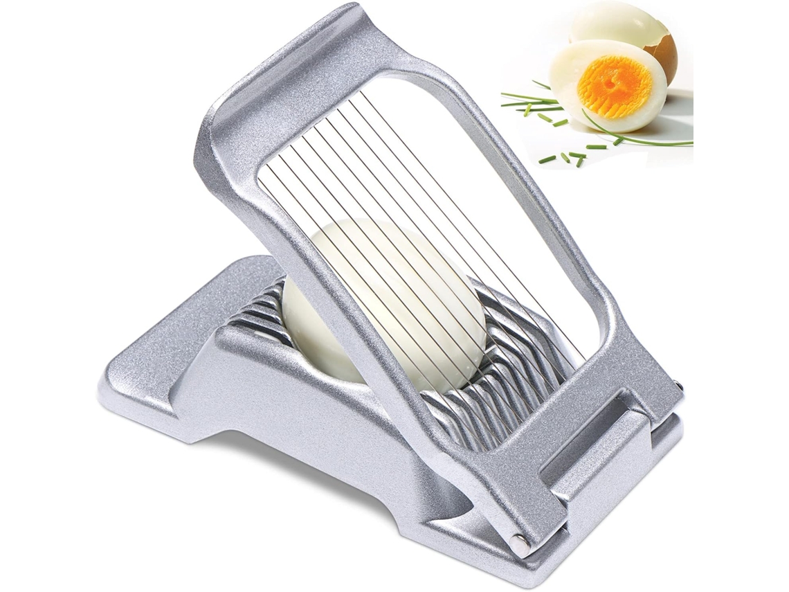 1 Cortador De Huevos Multiusos 2 En 1 De Acero Inoxidable
