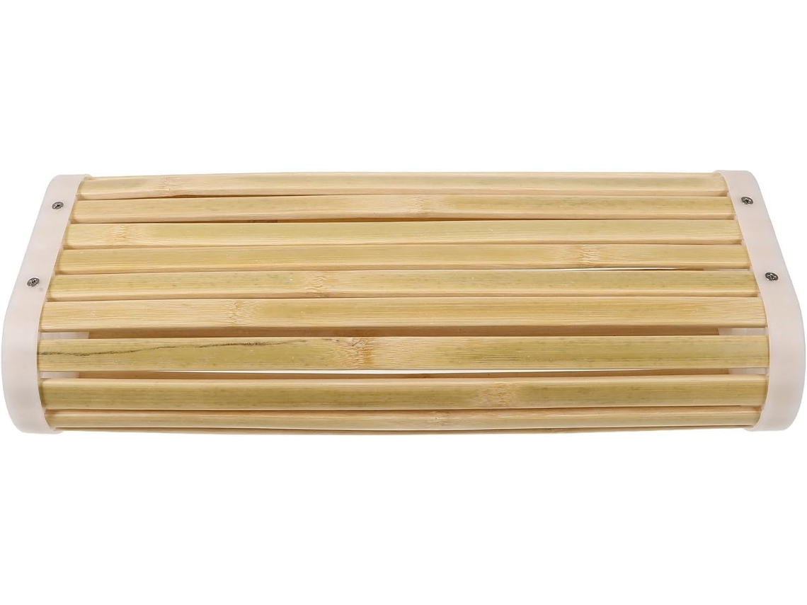 Almofada retangular de macia e bambu refrescante para sauna.