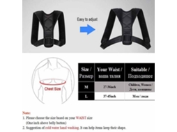 Cinto De Correção De Postura Para As Costas Para Evitar A Corcunda E Corrigir A Postura Sentada G SUNNY SPACES (masculino)