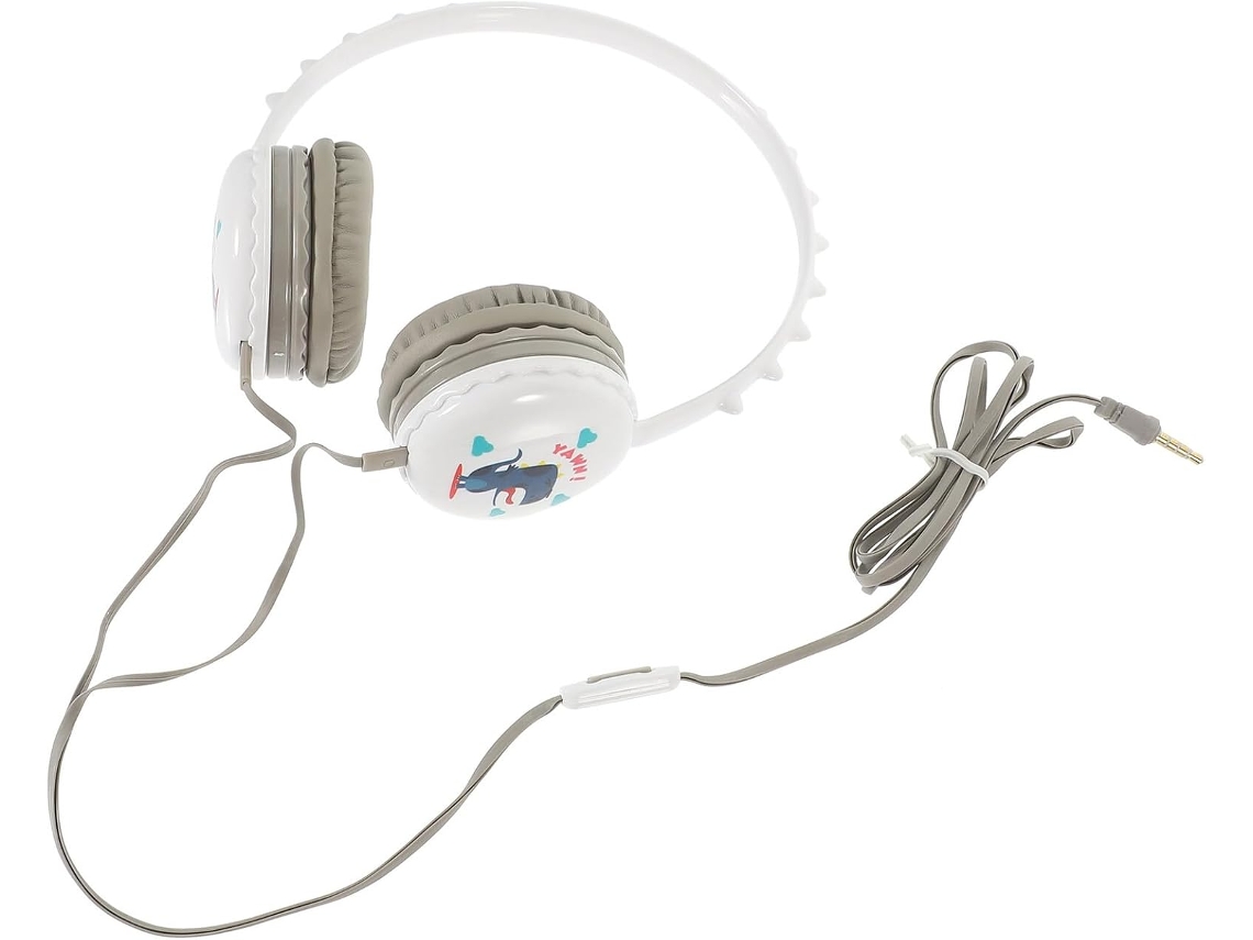 Fones de Ouvido com Fio, Circum aurais, em Abs, com Design de Desenho Animado Fofo e Construção Sólida. SFUSHOS