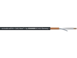 Cabo Microfone SOMMER CABLE 2x0.14 100m bk CICADA