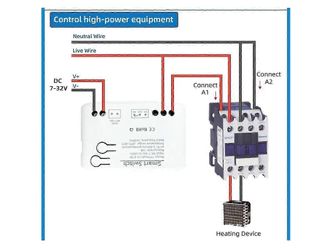 Tuya Smart Life Wifi Switch Relé Monitoramento De Temperatura E Umidade Termostato Sensor Contato Seco Passivo Dc 7 32v Slowmoose