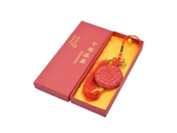 Laxiscreed Ping An Carregador Decorativo Chinês Com Nó Em Lacquer Para O Ano Novo