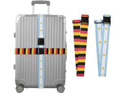 Conjunto De 2 Cintas Para Bagagem Com As Bandeiras Da Bélgica E Argentina Viagem Ajustáveis Malas Bolsas Acessórios