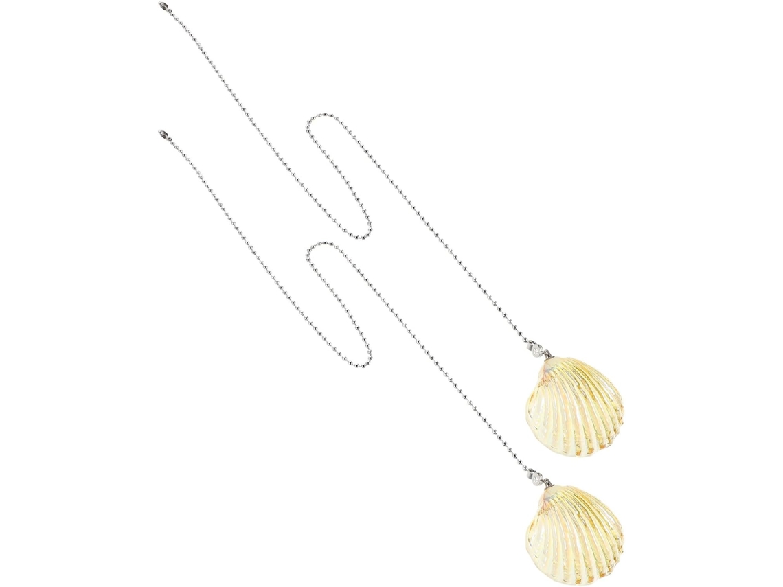 Conjunto De 2 Correntes Para Ventilador Teto Com Pingentes Cristal E