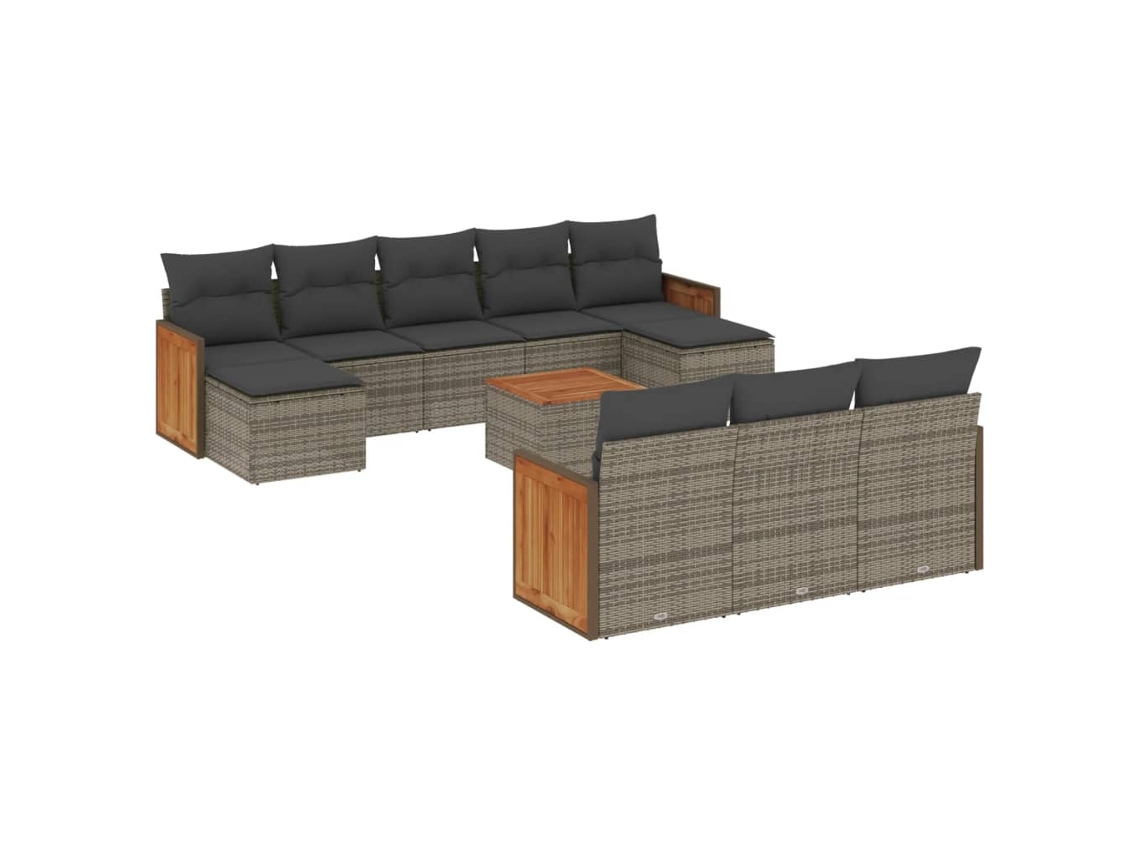 Garden Sofa Set, Garden Sofa Sets Vidaxl Cinzeto Rattan / Vime (n/a)