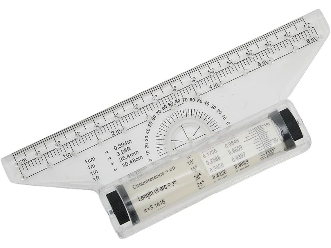 Régua Paralela De 15 Cm E 30 Com Mecanismo Balanço, Desenho Suave,