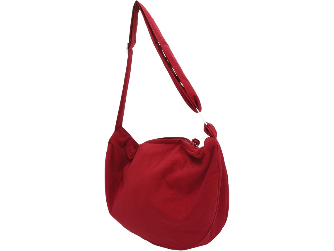 Bolsa De Ombro Feminina Retrô Em Veludo Cotelê, Grande Capacidade, Lona Leve, Zíper.