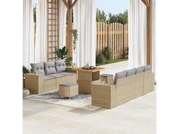 Vidaxl Conjunto De Sofá De Jardim 10 Unid. 9-número De Lugares