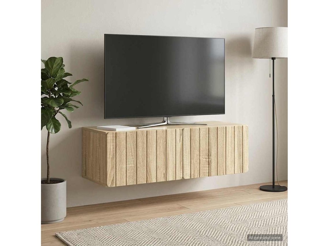 Vidaxl Gabinete De Tv De Parede 98 X 41 X 30 Cm Carvalho Sonoma