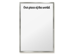 Magnetic Board Our Piece Of The World For The Living Room Espelharte (40x60 Cm)