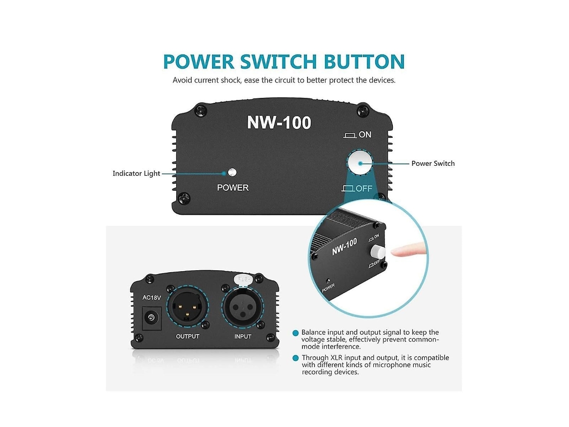 Adaptador XLR macho/fêmea Lurelia, áudio para microfones, mesa de mixagem, amplificador e caixas de som ativas.