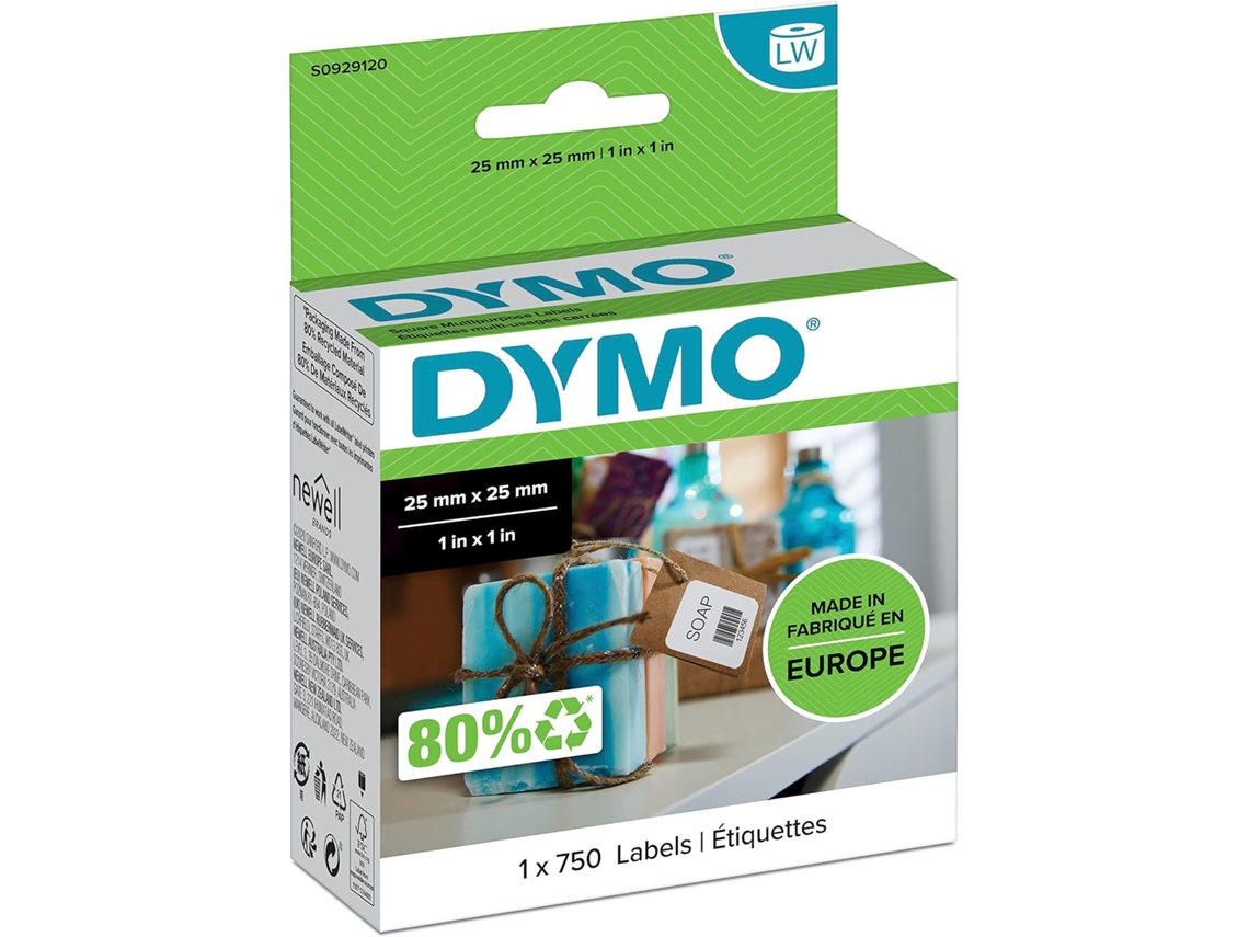 Etiquetas Autoadesivas Multiuso Genuínas Dymo Lw Small - 25 Mm X Rolo com 750 Fáceis de Destacar para Impresso