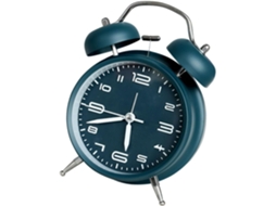 Despertador de Metal para Quarto, Design Azul SFUSHOS