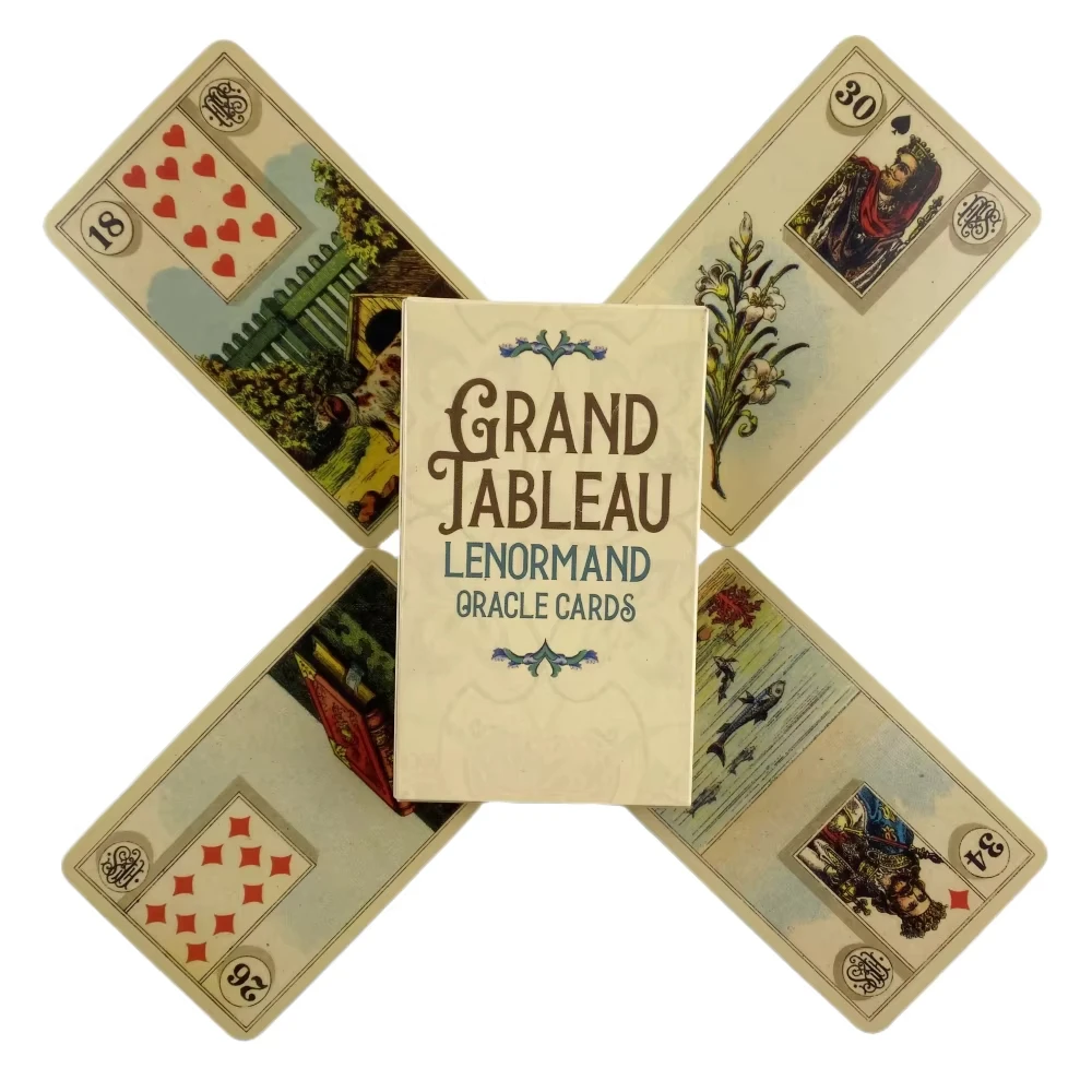 36 Cartas de Jogo com Ilustrações Coloridas para Leitura de Tarô. MDUG