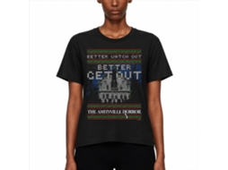 Rockinstone Amityville Horror Movie Better Get Out Black Adult T-shirt Size:m