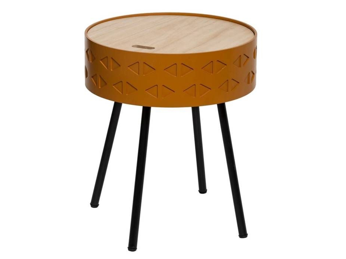Mesa de Centro Cômoda ATMOSPHERA Shiro Estilo Escandinavo e Moderno Aspecto de Madeira
