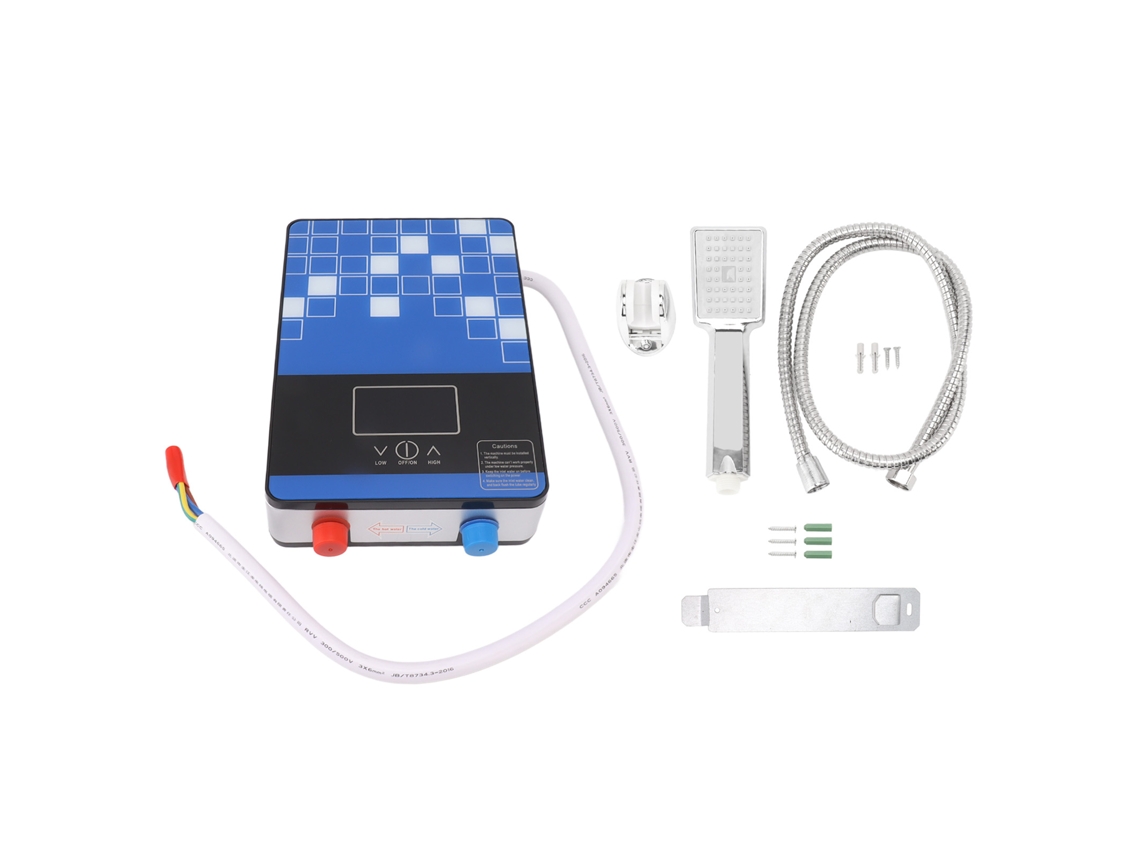 Aquecedor de água instantâneo elétrico 4500W com ecrã digital e termóstato inteligente LAXISCREED