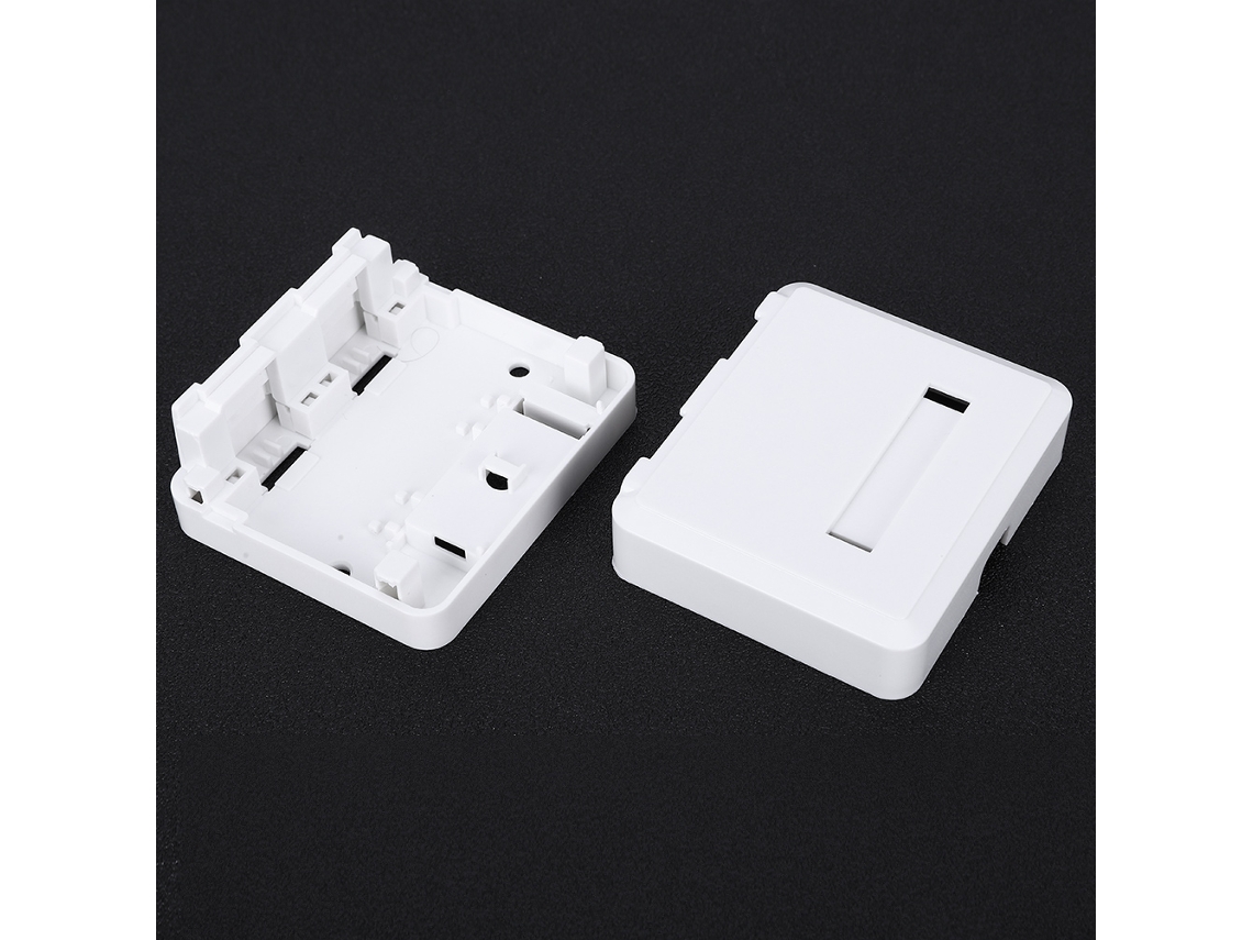 Laxiscreed Caixa De Rede De Mesa Com 2 Portas Rj45 Para Conexões De Internet Eficientes