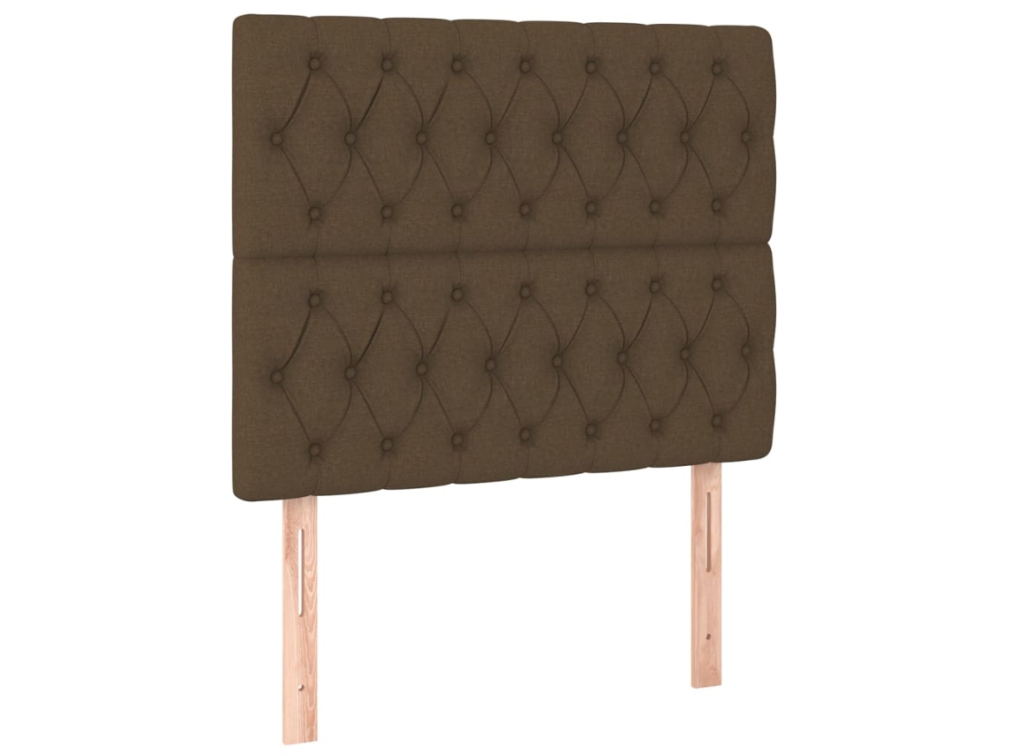Cabeceira Castanho Escuro 100x7x118/128 Cm Tecido MAISON EXCLUSIVE