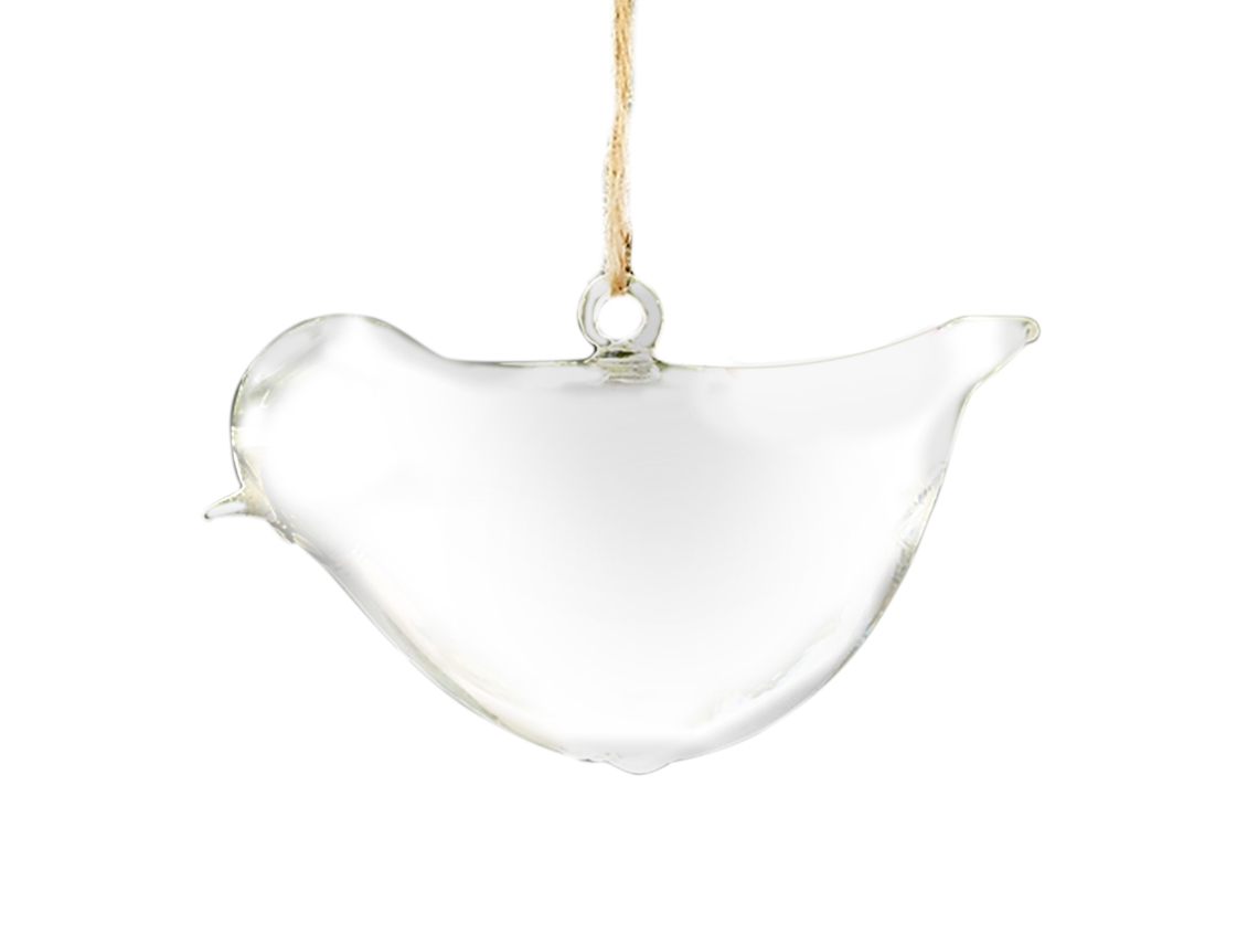 Laxiscreed Vaso De Vidro Para Pássaros Grande Com Corda De Pendurar - Estilo Pastoral