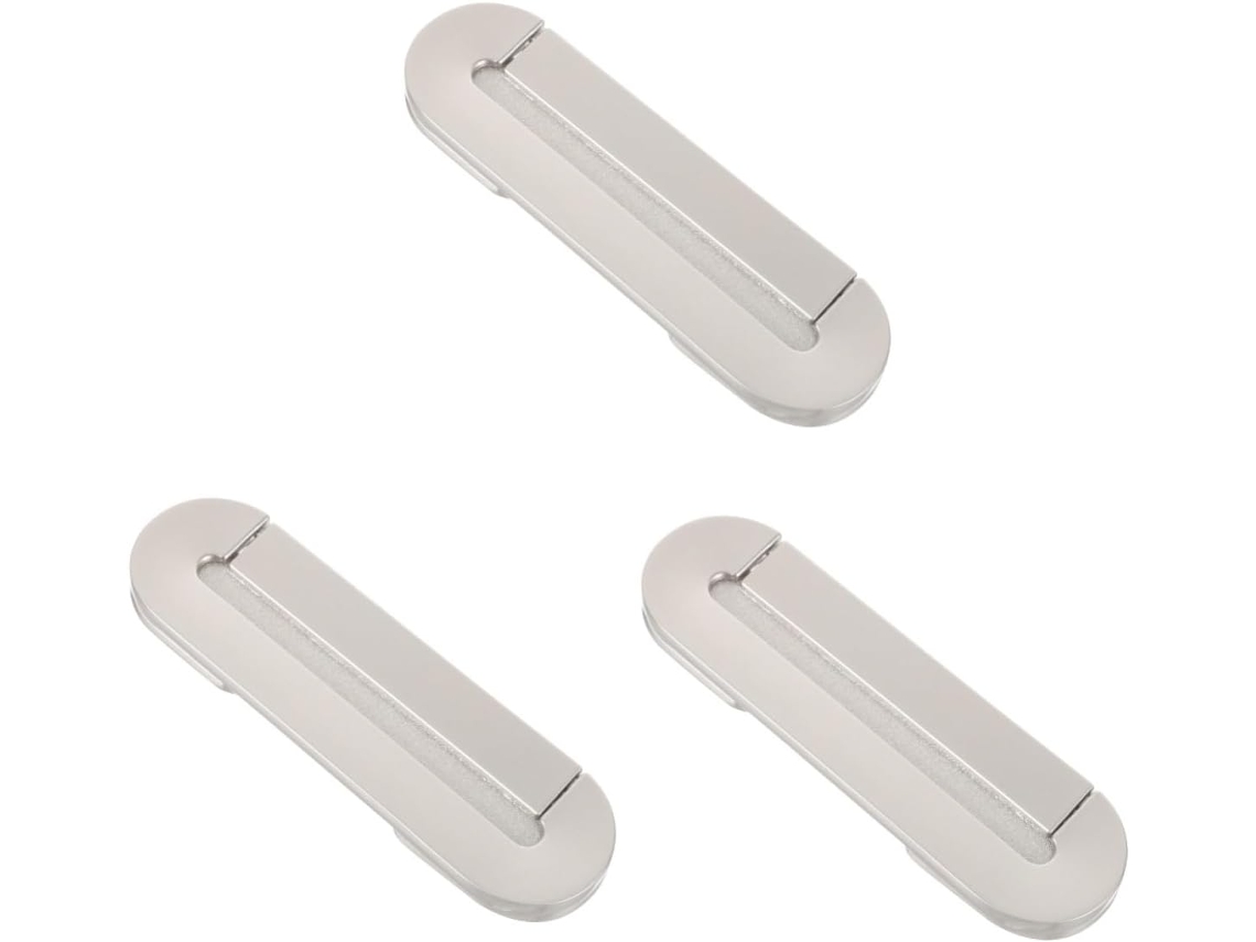 Conjunto De 3 Puxadores Embutidos De Zinco Para Portas De Móveis Residenciais, Estilo Moderno.