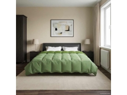 Vidaxl Edredom De Inverno 200 X 220 Cm Inverno Verde Respirável