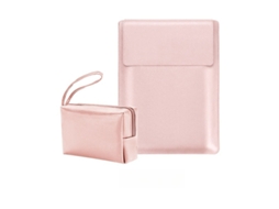 Capa para Portátil HEXINYIGJLY 15.6 com Impermeável, suporte ajustável para Macbook Pro 16/15 Rosa