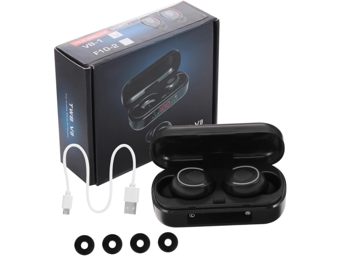 Fones De Ouvido Com Tela Digital E Por Toque, Ideais Para Cor: Preto
