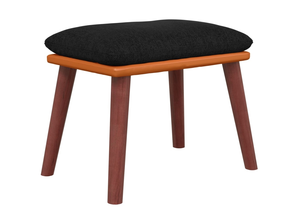 Footstool, Footstools Vidaxl Preto Tecido (n/a)