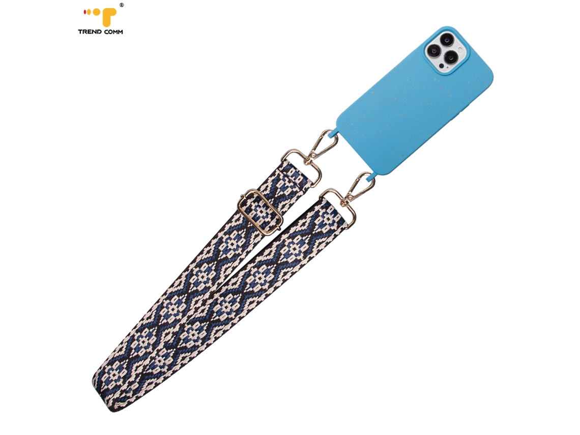 Cordão Para Celular Qu-wide Em Poliéster, Alça De Tecido Feito À Mão Com Clipe, Alça De Ombro Confortável E Fácil De Transportar Em Poliéster