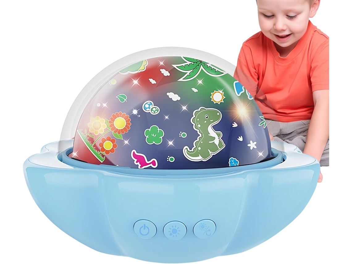 Projetor Infantil Com Luz Noturna E Projeção Led Romântica