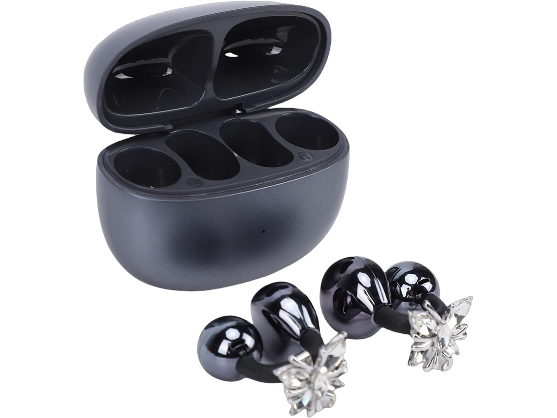 Fones De Ouvido Bluetooth Sem Fio Com Decoração Borboletas.