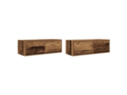 Conjunto de Móveis de Tv 80x31x25,5 cm Derivados de Madeira Madeira Velha MAISON EXCLUSIVE