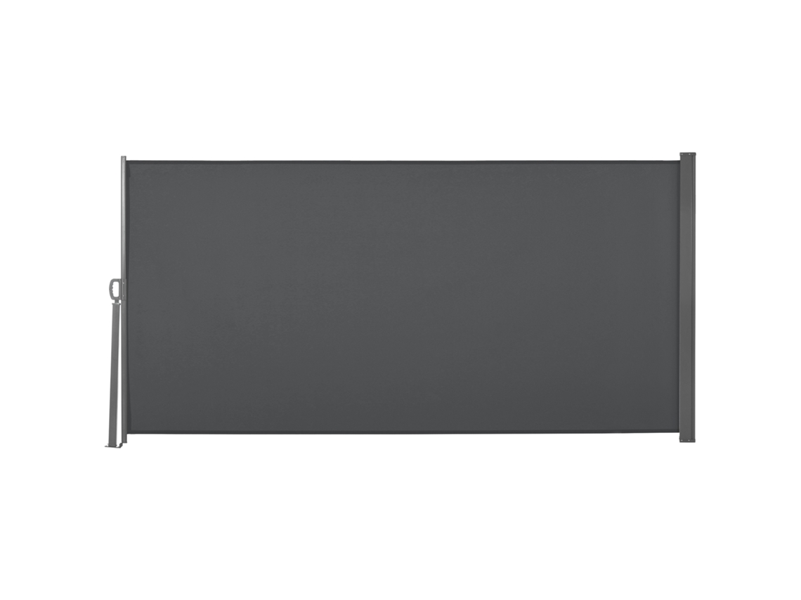 Toldo Lateral Retrátil, 3 X 1,6 M, Metal, Poliéster Impermeável, Cinza ESSÊNCIACASA