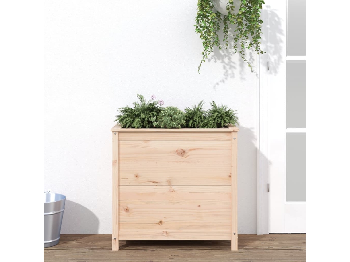 Vidaxl Vaso/floreira De Jardim 82,5x40x78 Cm Pinho Maciço