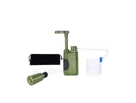 Filtro de Água Portátil Purificador de Água de Acampamento Pessoal de Emergência com Montagem Interna de Carbono e Ultra-Filtragem ONEVER