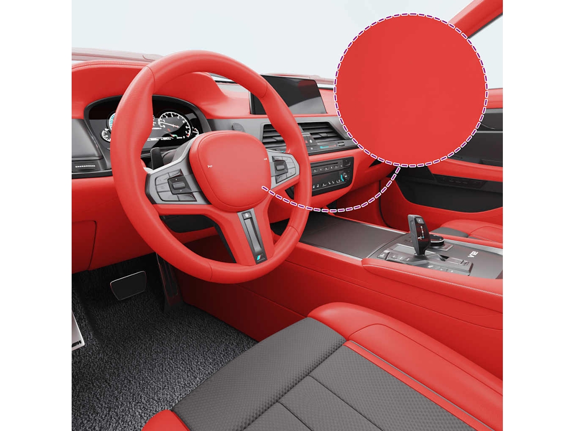 Vidaxl Películas Para Carro 2 Pcs 100x150 Cm Vermelho Mate