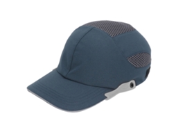 Bump Hat Boné Chapéu De Segurança Com Apoio Frontal Respirável Ajustável De Proteção Para Esportes E Trabalho Azul Com Borda Cinza
