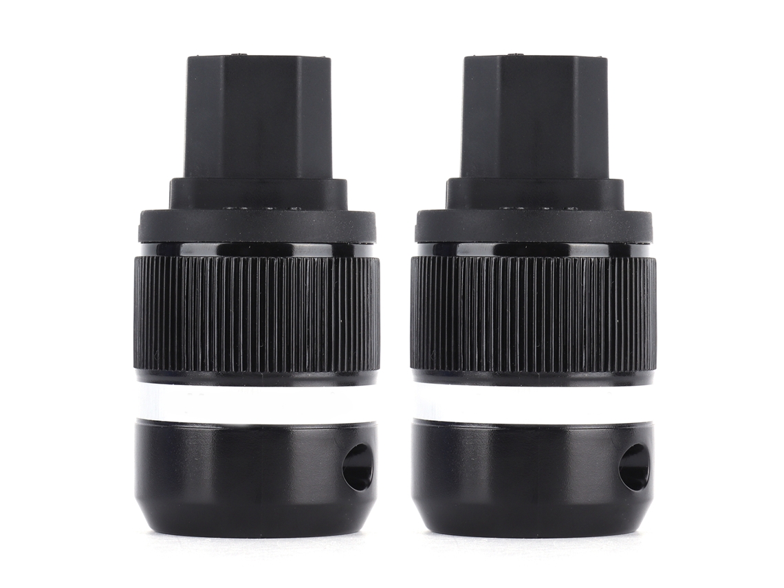 Aetheria conector de Alimentação Ac 2pcs Cobre Puro Dourado para Cabo de Áudio Diy M100g e F100g