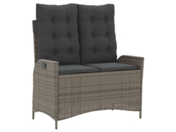 Reclining Garden Bench, Reclining Garden Benches Vidaxl Cinzeto Rattan / Vime (104 X 59 X 93 Cm)