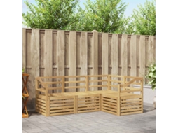 Vidaxl Conjunto De Sofás Para Exterior 4 Unid. Branco