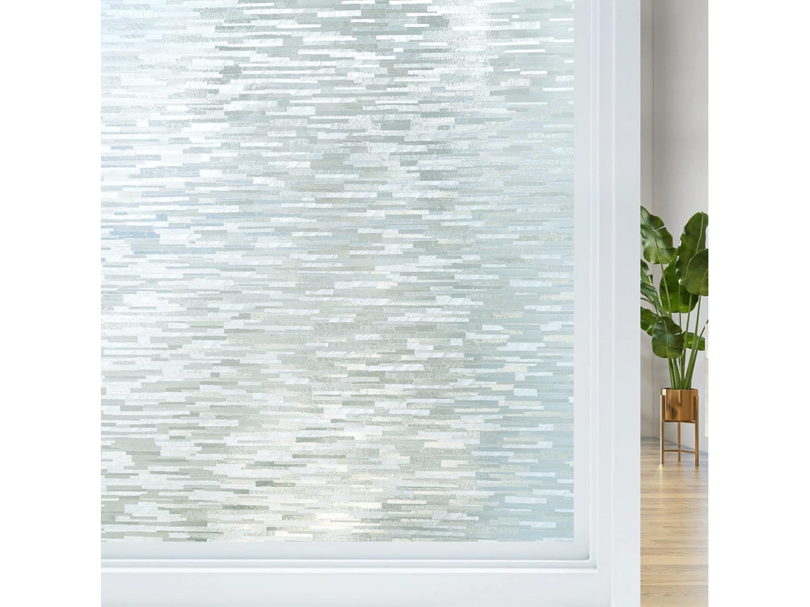Película De Janela Privacidade, Fosco Adesivo De Janela, Película Estática 3d Para Vidro, Bloqueio Uv (45cm X 400cm) Spqment