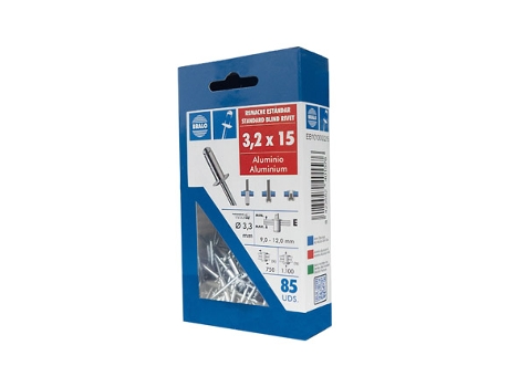 Rebite cabeça panela em aço inoxidável Ø 4,8 x 10 mm BRALO