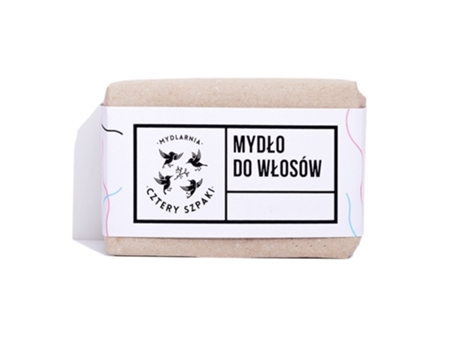 Sabonete Natural para Cabelo Quatro Estorninhos com Óleo de Rícino, 110g Mydlarnia Cztery Szpaki