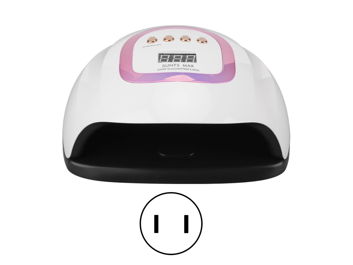 Lâmpada De Unhas Led 220w Com 57 Chips De Luz Infravermelha Sensor Automático Para Unhas De Gel 100-240v Us Plus