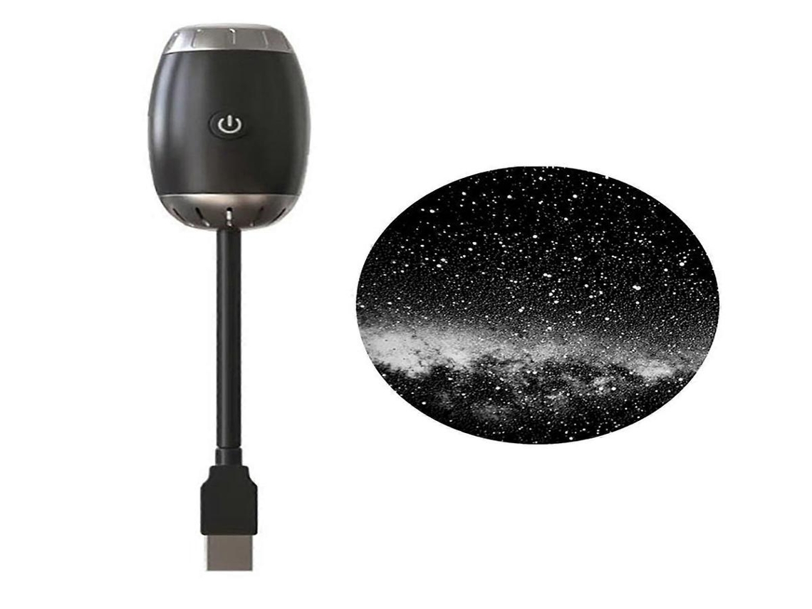Lurelia Led Usb Projetor para Carro, Rotação 360°, Recarregável, Dimerizável, Céu Estrelado 4,18 Cm Versão 3