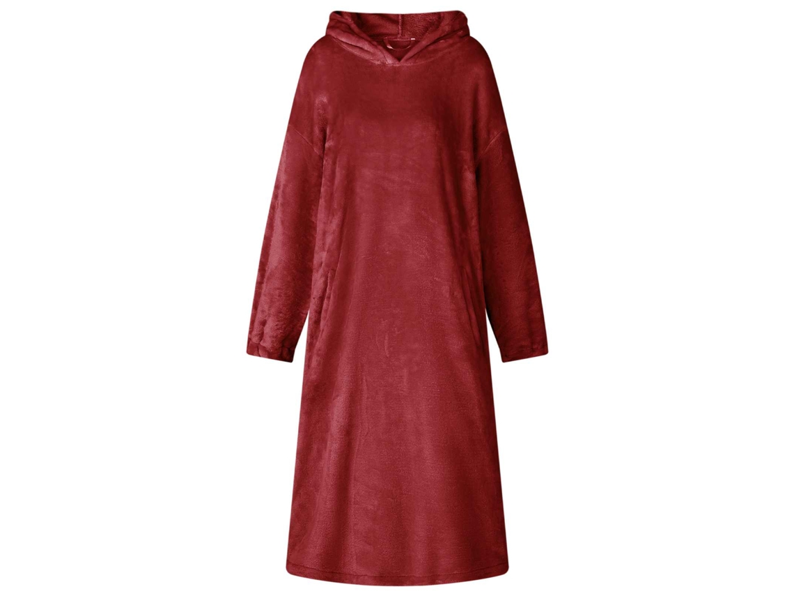 Vidaxl Sweatshirt Manta Vermelho Bordeaux L Flanela