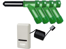 Sensor De Umidade Do Solo Ecowitt, Monitor Água Para Plantas, Medidor 4 Peças Wh51 + Gateway Wi Fi Gw1200