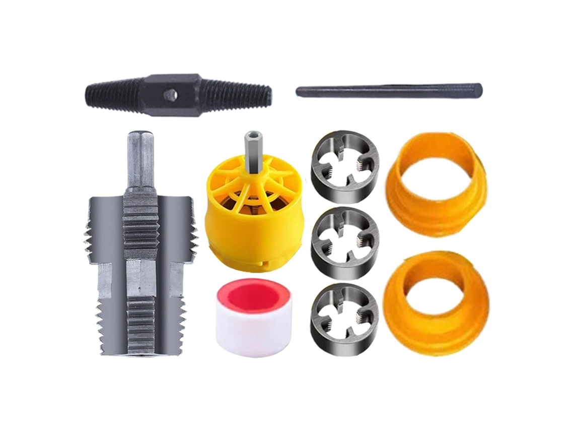 Ferramenta Para Rosquear Pvc, Conjunto Para Rosquear Tubos De Pvc Rosqueador Elétrico Para Furadei Gokoco